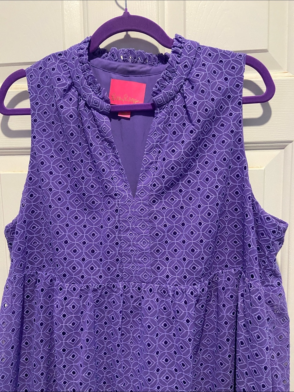 Lilly Pulitzer Novella Dress - XL - Mystical Purple- Like New - Picture 6 of 8